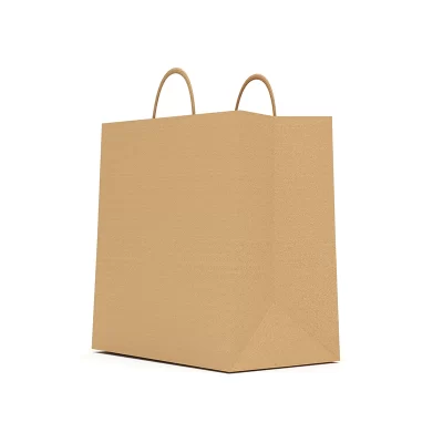 Sacosa Personalizabila Hartie Cu Maner Rasucit 26x17x28 cm